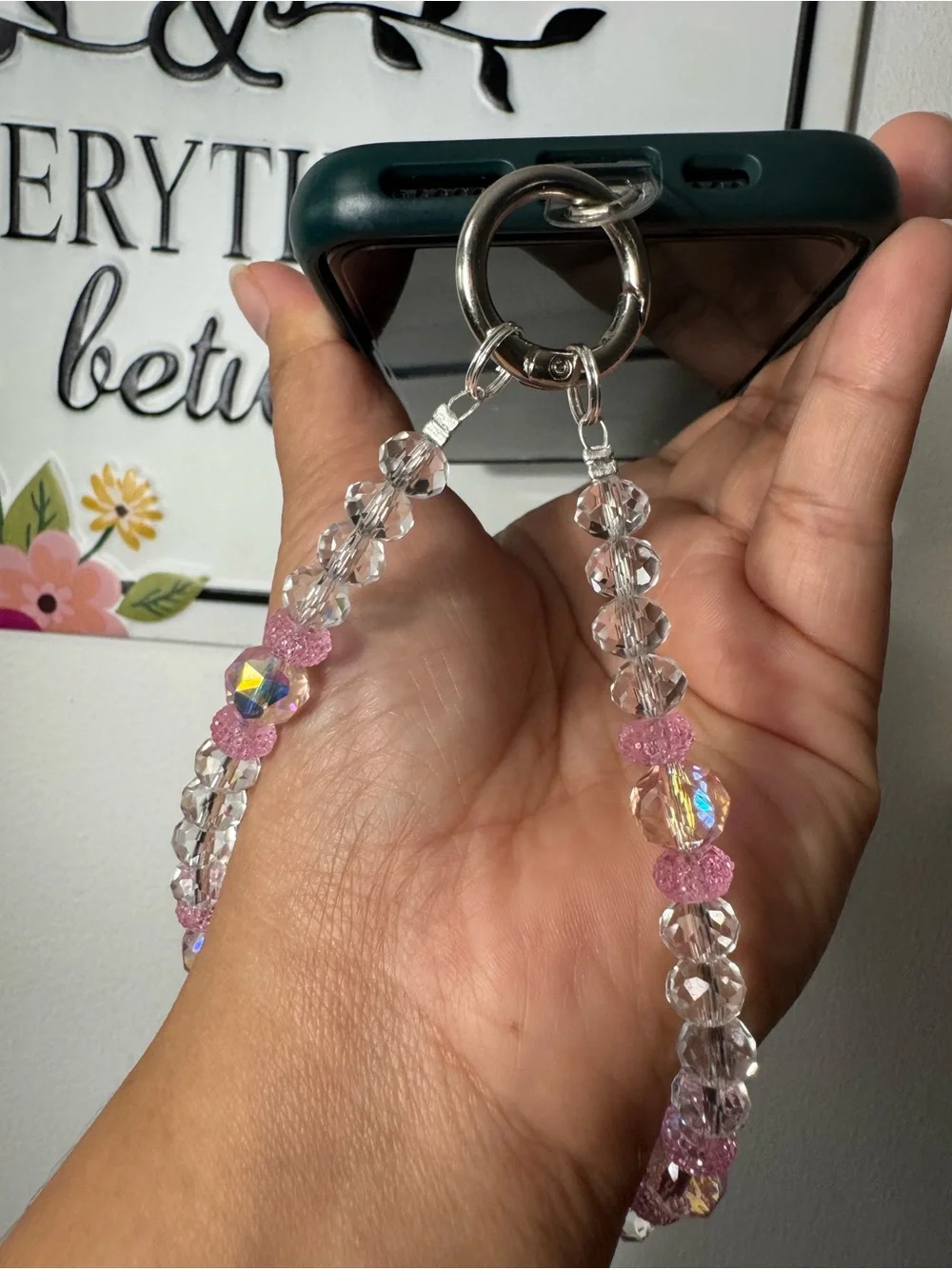 Bling Bling Crystal and Pink Phone/Key/Bag Chain #P1073
